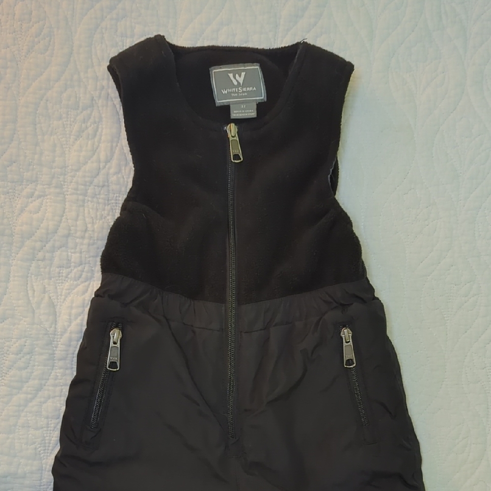 White Sierra Kid's Snow Bibs 3T